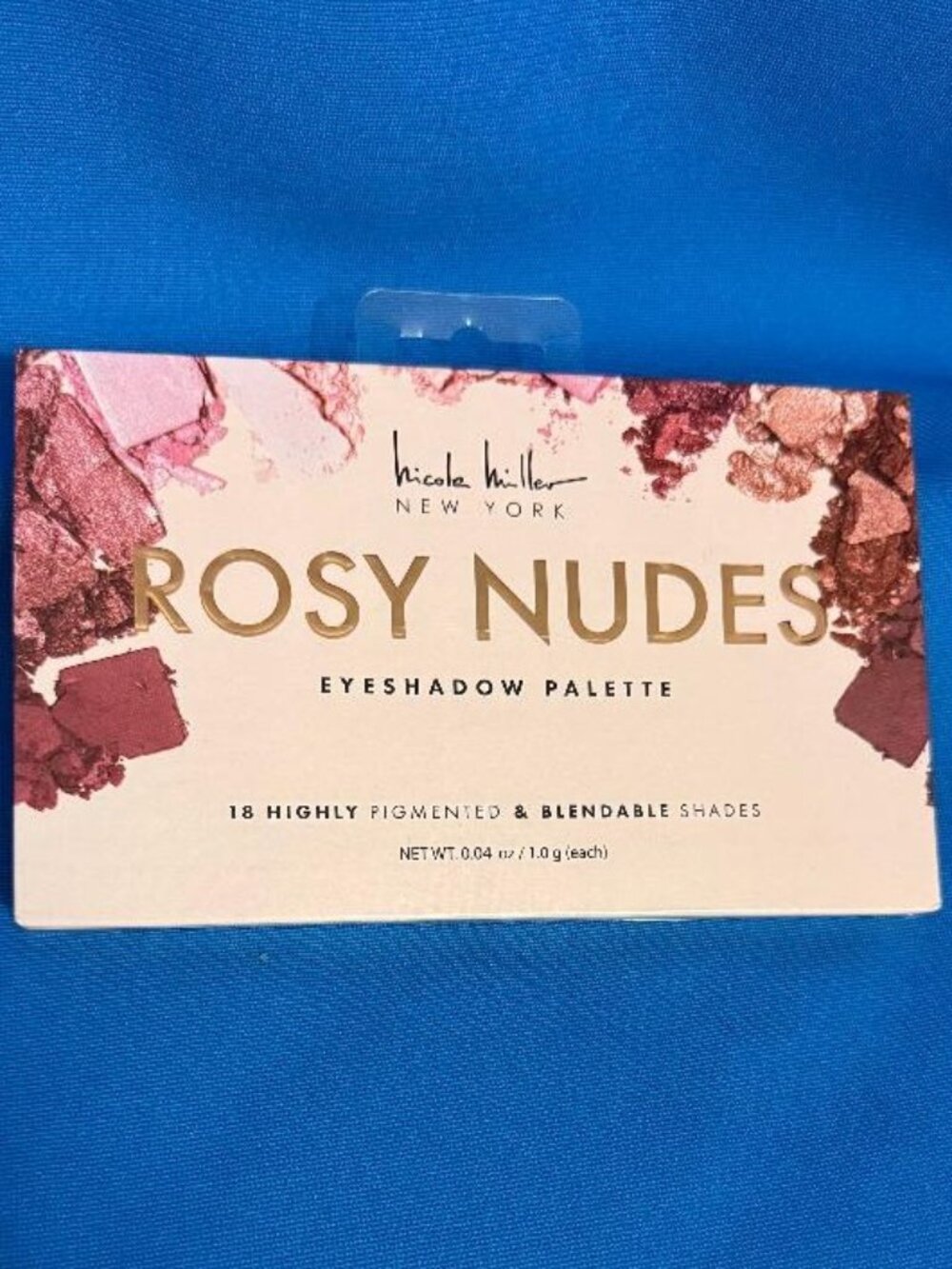 BRAND NEW NICOLE MILLER NEW YORK ROSY NUDES GORGEOUS 18 COLOR EYESHADOW PALETTE